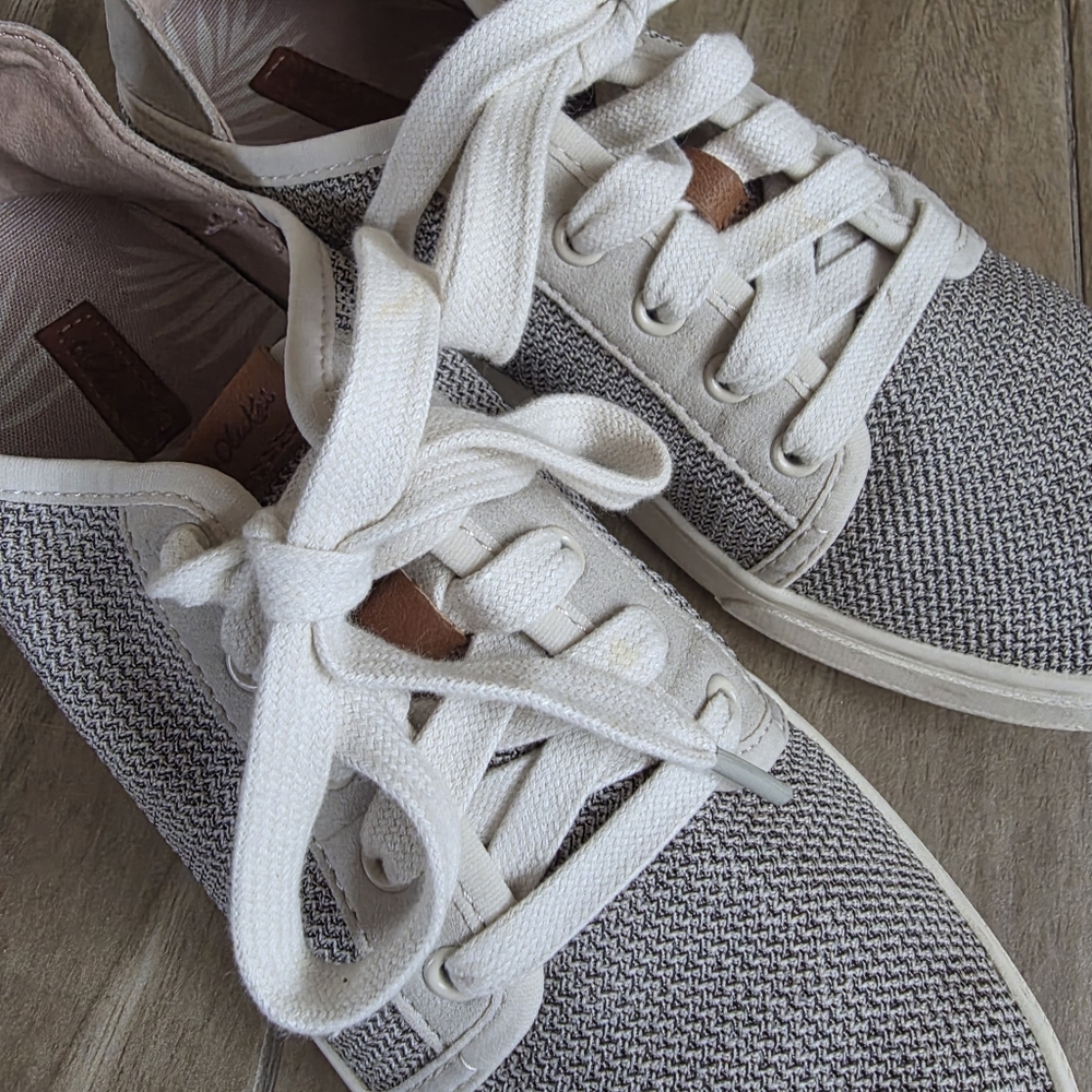OluKai Pehuea Li Convertible Sneakers Women’s Size 8 Gray Knit Comfort - Picture 13 of 16
